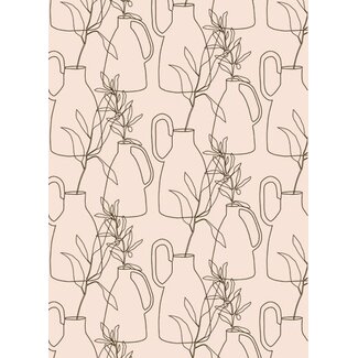 Linedrawing nude giftwrapping