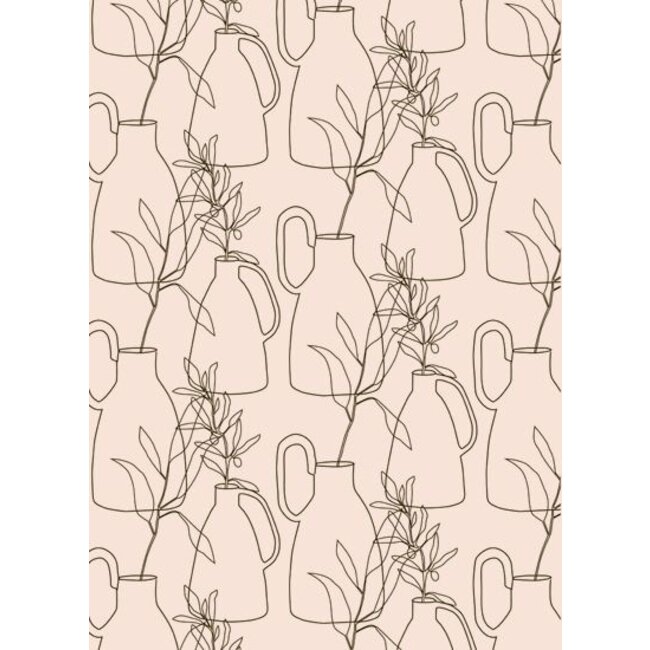 Linedrawing Aktgeschenkpapier