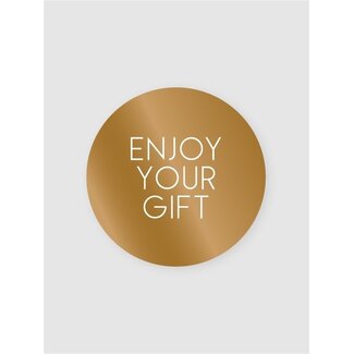 Enjoy your gift labels gold/white (500 pieces)