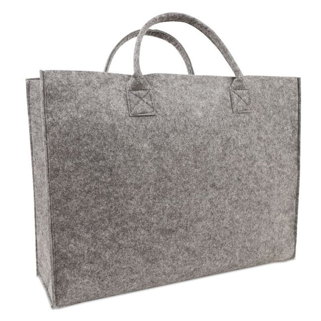 Luxury sturdy felt shopper dark grey