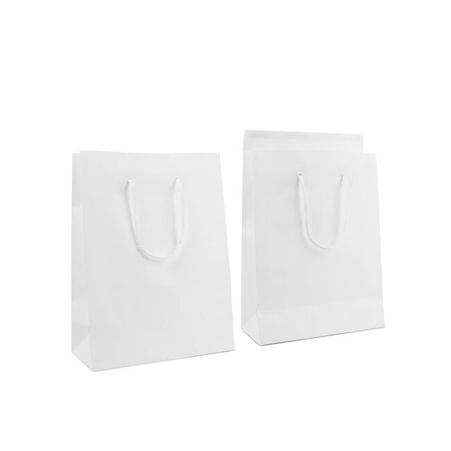 Luxuriöse Papiertragetasche braun (100 Stück)