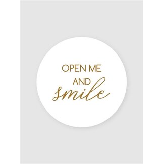 open me and smile label (500 pieces)