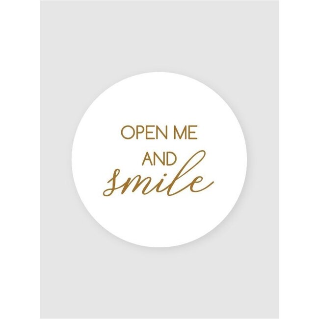 open me and smile etiket (500 stuks)