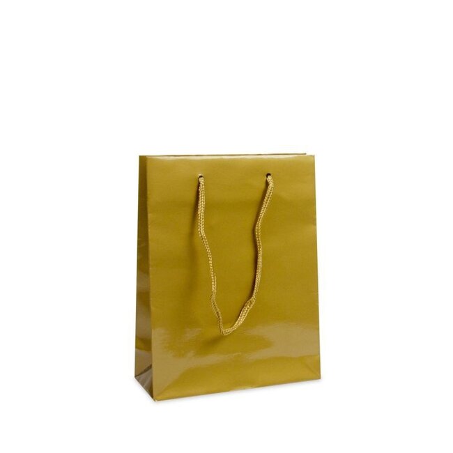 Luxury gloss gold carrier bag