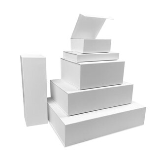 Magnetic box, kraft white