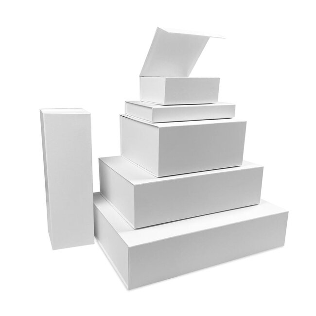 Magnetic box, kraft white