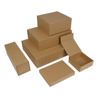 Magnetic box, kraft brown