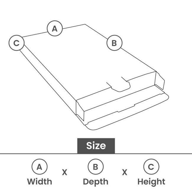 Shipping boxes white (letterbox boxes)