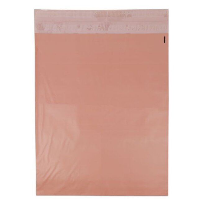 Verzendzakken met retourstrip oud roze