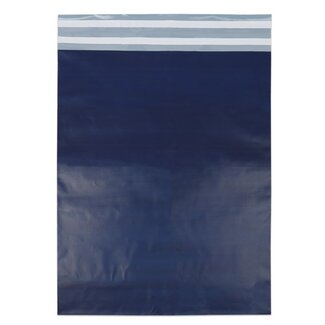 Verzendzakken met retourstrip donkerblauw