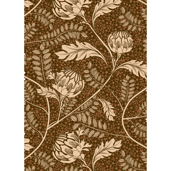 Salon des Fleurs Espresso-Geschenkpapier