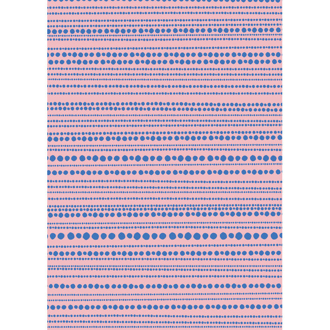 Jardin des Plantes blue/pink giftwrapping