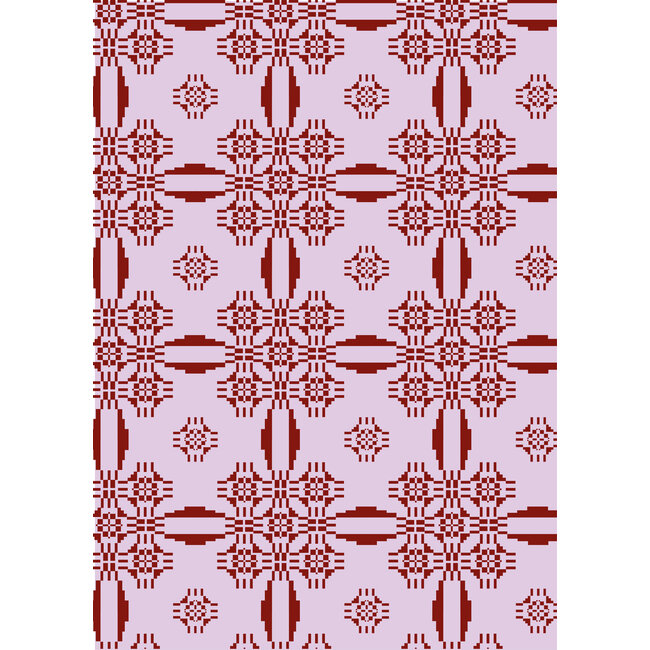 Jolly Winter  lila inpakpapier