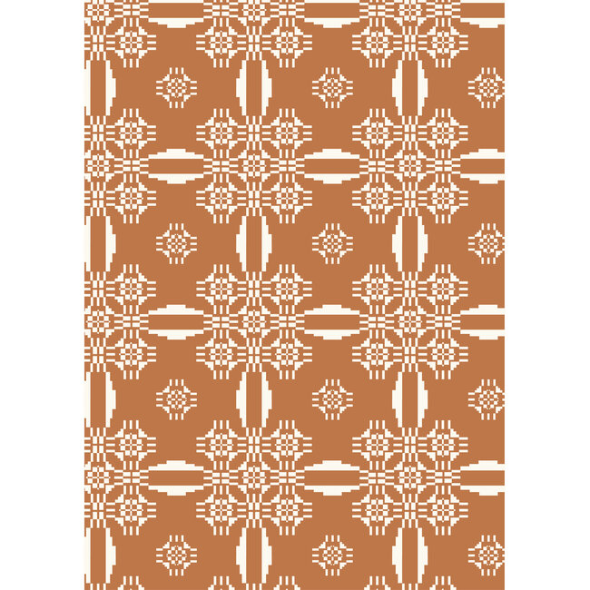 Jolly Winter brown mocha giftwrapping paper