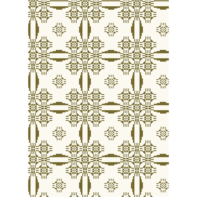 Jolly Winter moss green giftwrapping paper