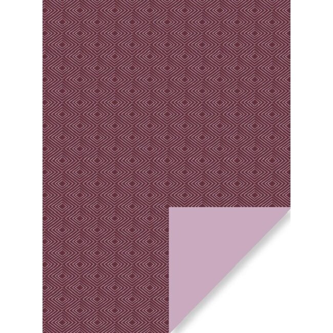Plum wrapping paper (giftwrapping)
