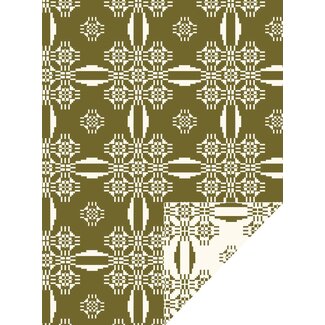 Jolly Winter – moosgrünes Geschenkpapier