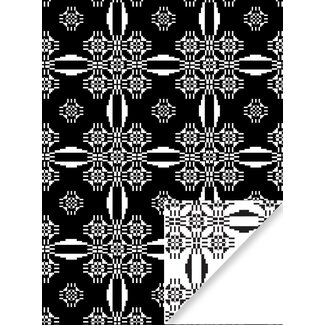 Jolly Winter  white /black inpakpapier