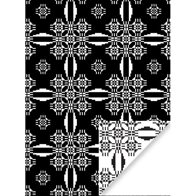 Jolly Winter  white /black inpakpapier