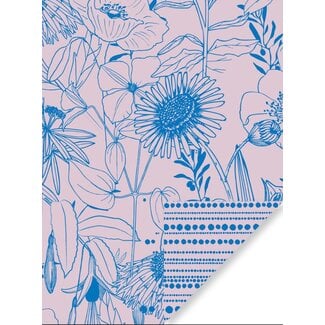 Jardin des Plantes bleu/rose inpakpapier