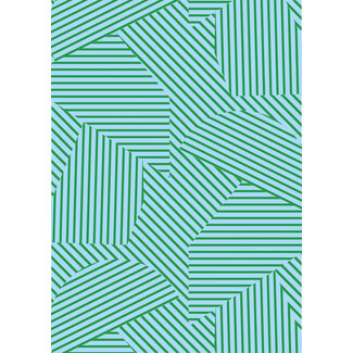 Modern Patchwork light blue/green giftwrapping