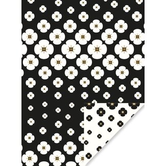 Izumi white/black inpakpapier