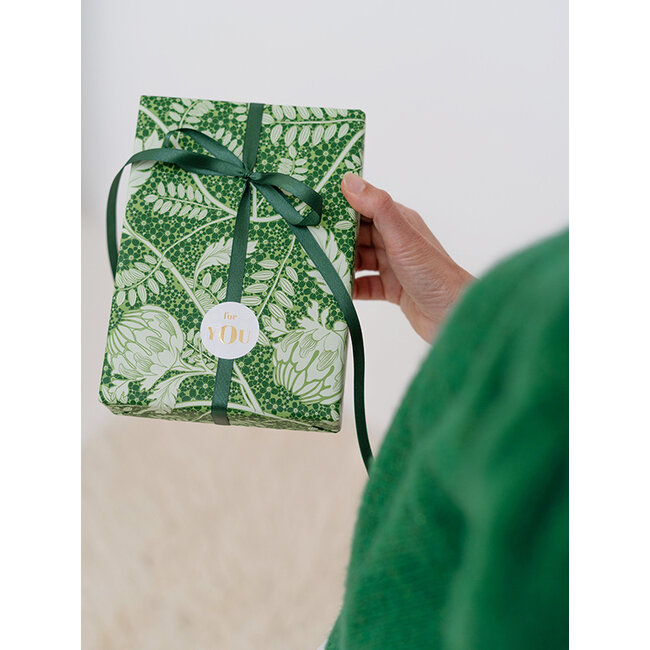 Salon des Fleurs Green giftwrapping