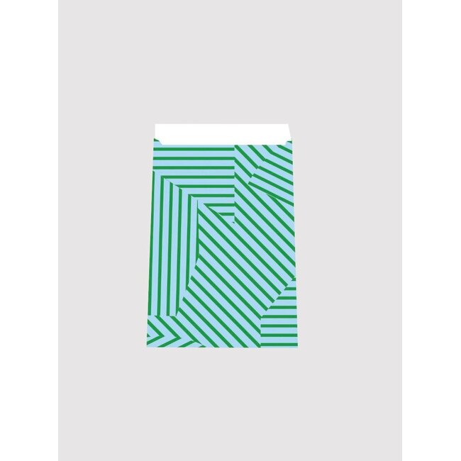 Modern Patchwork bleu/green geschenkzakjes