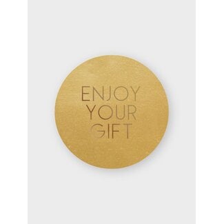 Enjoy your gift etiketten goud/goud( 500 stuks )