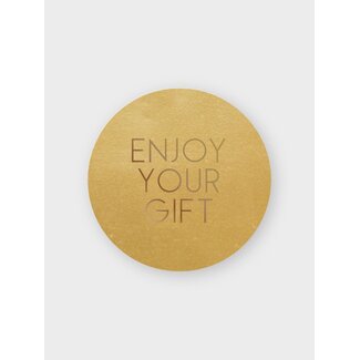 Enjoy your gift labels gold/gold (500 pieces)