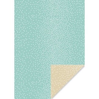 Dots mint green/sand giftwrapping