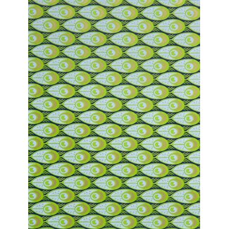 Peacock Feathers Green giftwrapping paper
