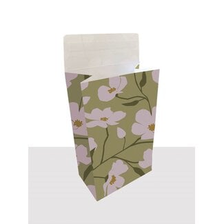 Cosmea moss green premium block bottom bags