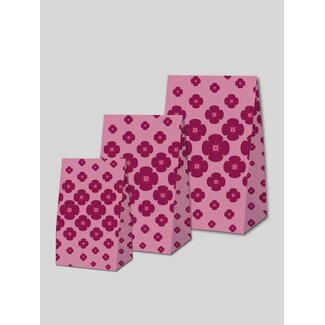 Izumi pink/fuchsia premium block bottom bags