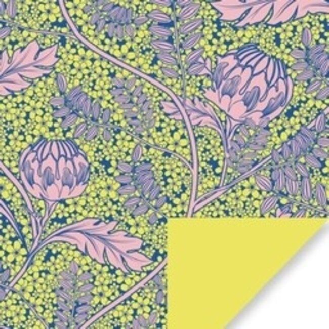 Salon des Fleurs Pink/Blau Gelb Geschenkbeutel