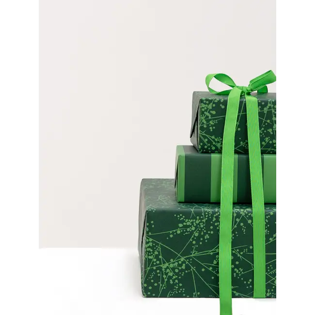 Stripes Green /Gold wrapping paper