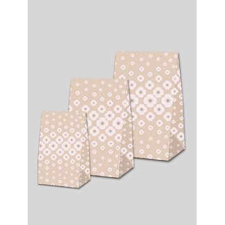 Izumi taupe/beige premium blokbodemzakjes