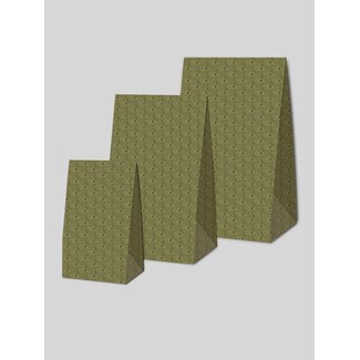 Wallpaper moss green premium block bottom bags