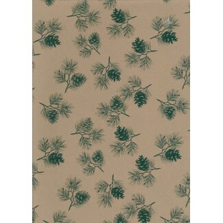 Eco-Kraft-Geschenkpapier „Winter Botanical“