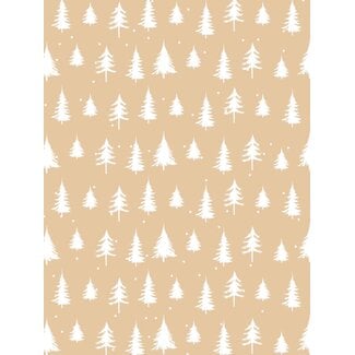 Eco kraft Winter Pine  inpakpapier
