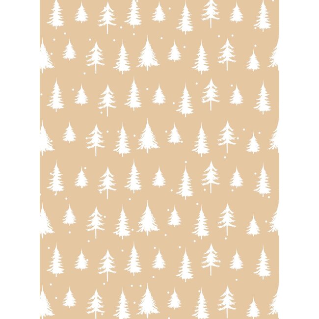 Eco kraft Winter Pine  inpakpapier