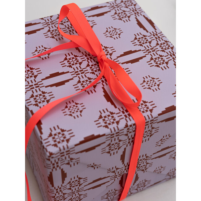Jardin des Plantes  lila/burgundy inpakpapier