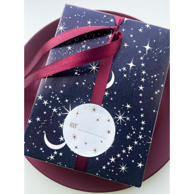Winternight Darkblue giftwrapping paper