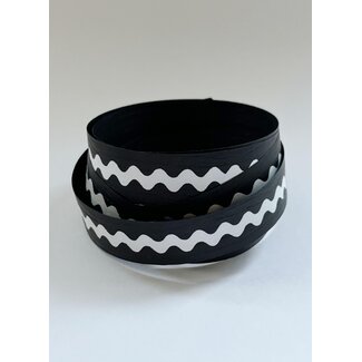 Waves lint, zwart/wit