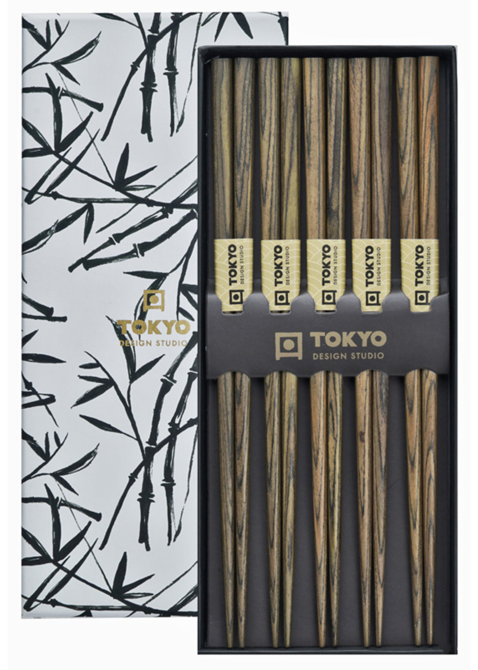 Tokyo Design Studio Chopstick Set White , 5 pairs, giftbox