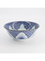 Tokyo Design Studio Lily Flower Ramen Bowl 20.5x8cm 1200ml Blue