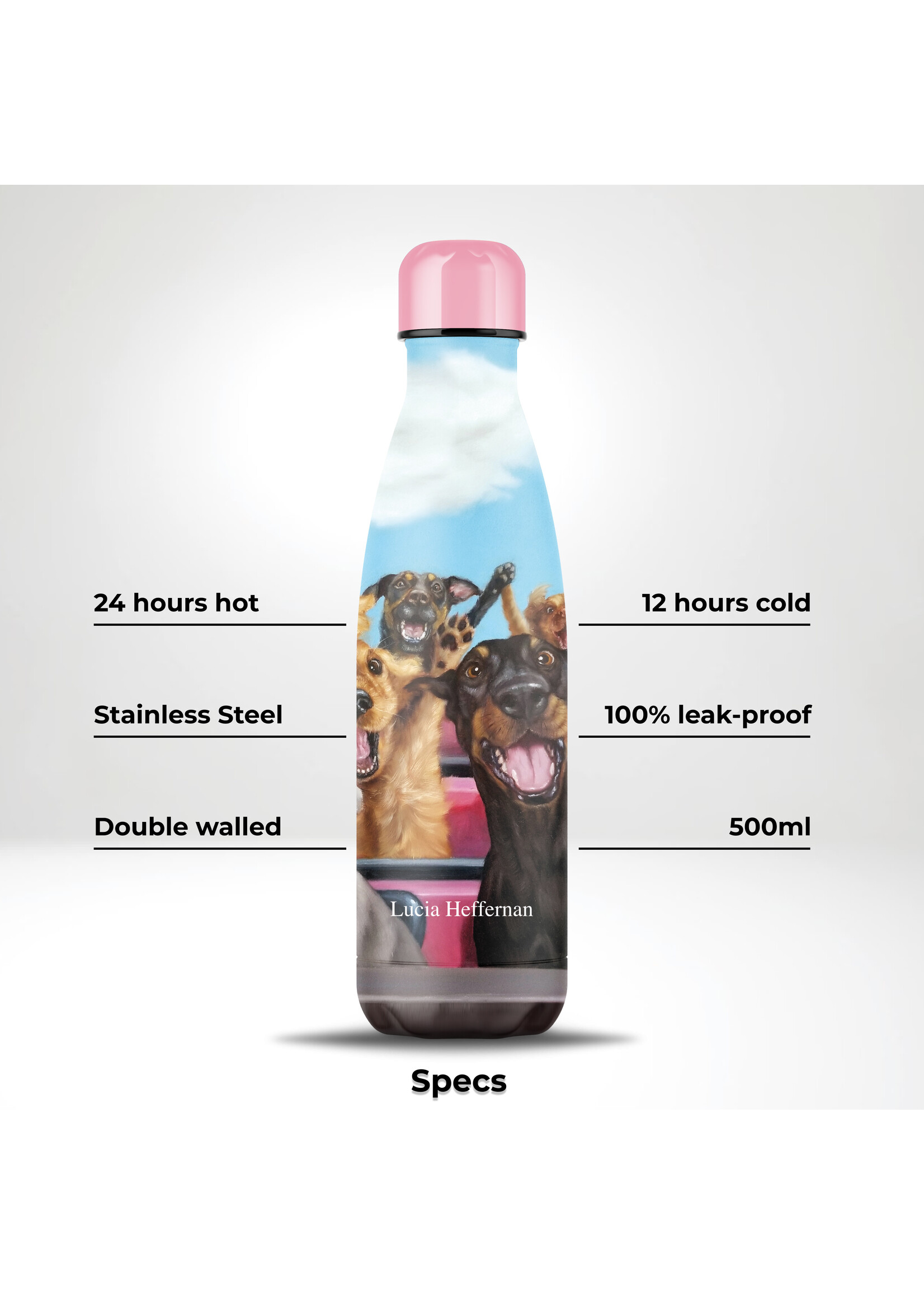 IZY Bottles IZY Bottle, Lucia Heffernan, 500ML, inox thermos bottle, giftbox