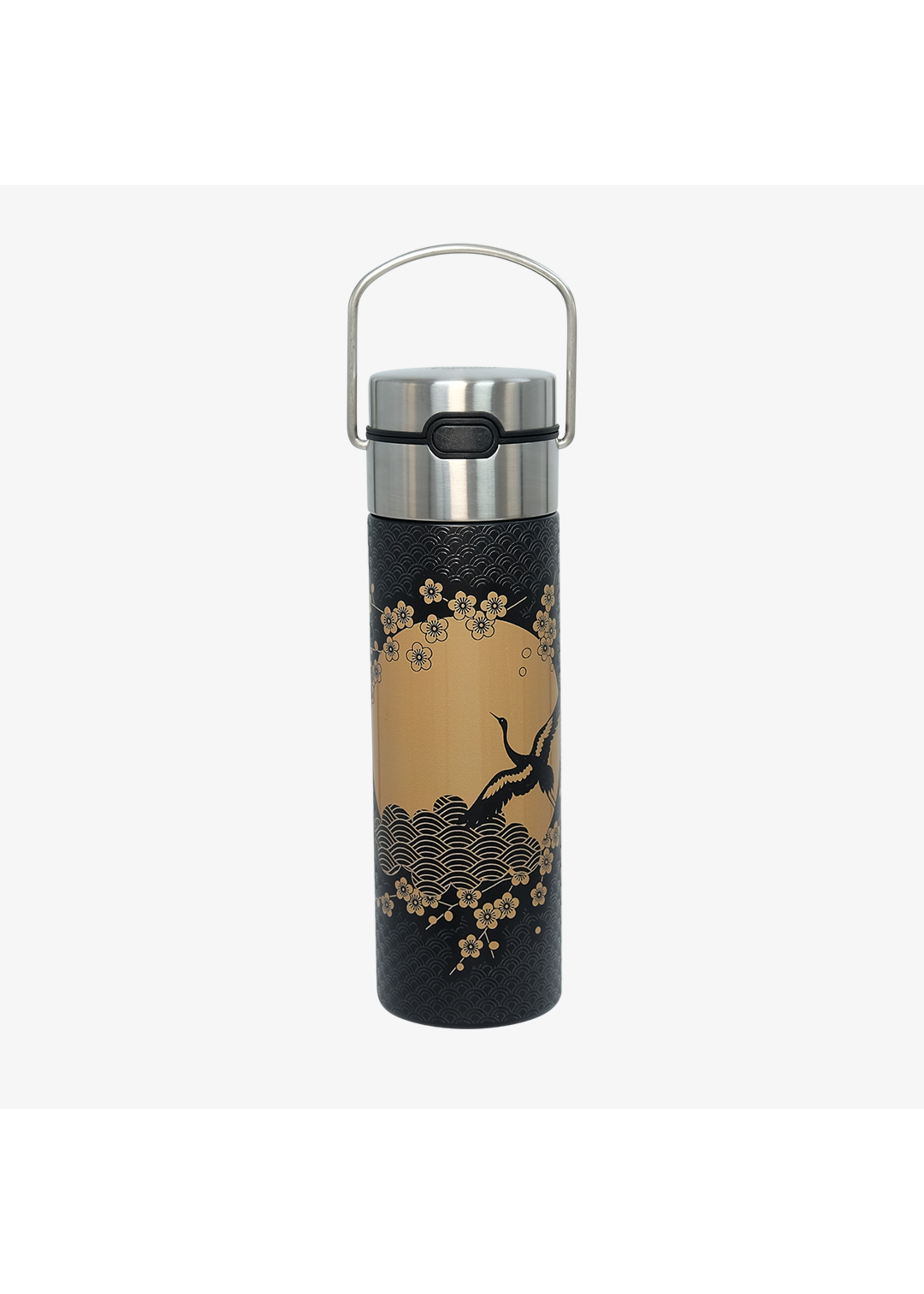 Eigenart Leeza inox drink bottle and teamaker KOMOREBI by Eigenart