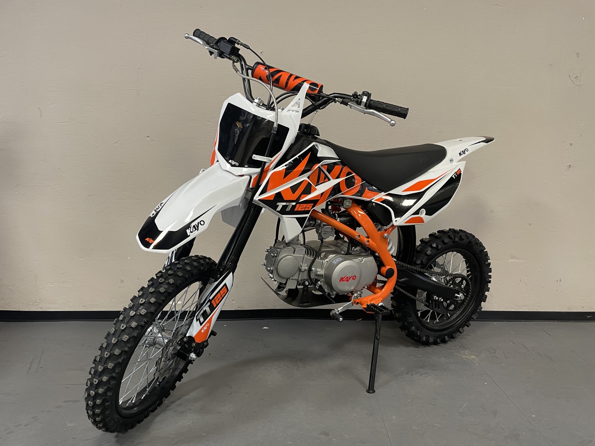 Kayo TT125 Dirtbike mit 14" 17" Räder - Schalter