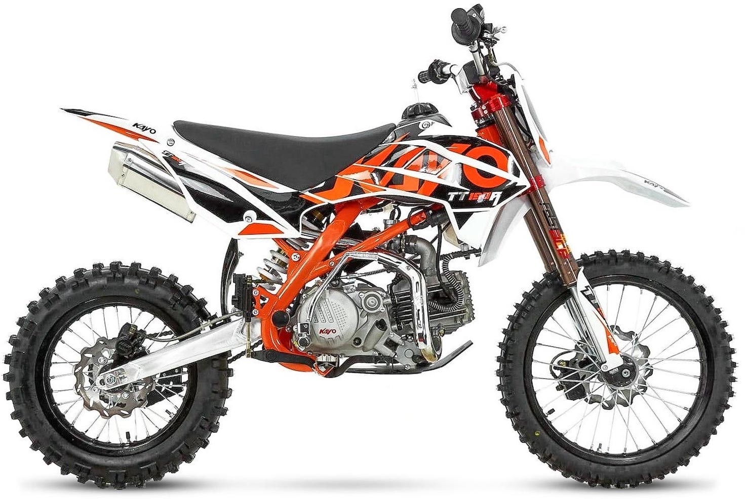 Kayo Dirtbike TT190R mit 14/17“ Räder voll einstellbares Fahrwerk und E-Start